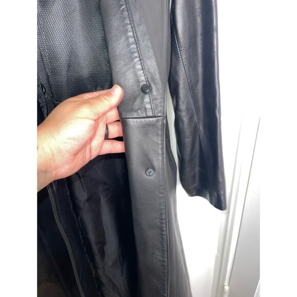 Rosleen Women’s Genuine Leather Full Length Coat Size Large - Picture 5 of 12
